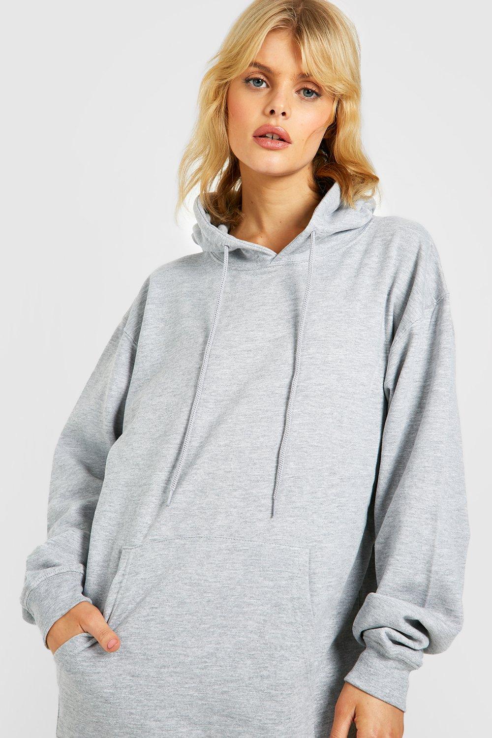 Hoodie dress boohoo sale